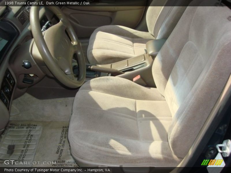 Dark Green Metallic / Oak 1998 Toyota Camry LE