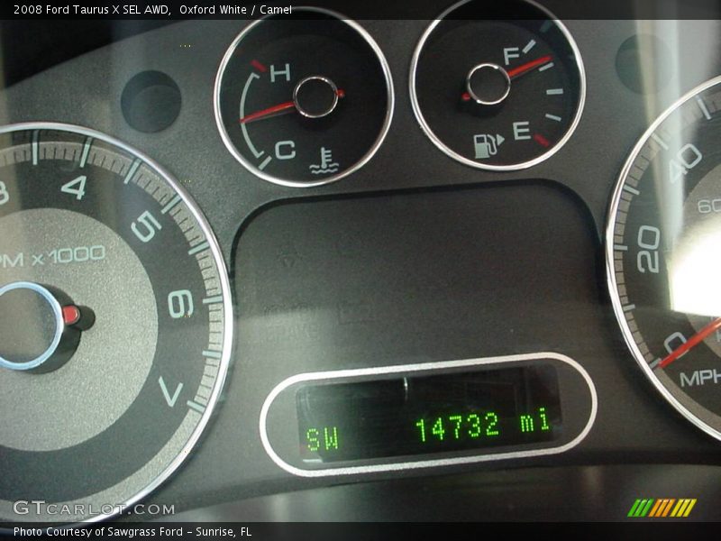 Oxford White / Camel 2008 Ford Taurus X SEL AWD