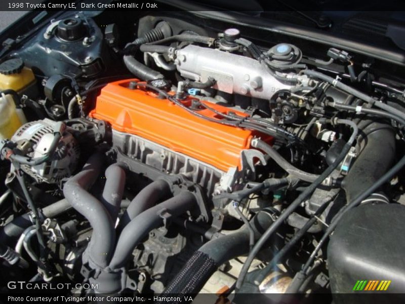 Dark Green Metallic / Oak 1998 Toyota Camry LE