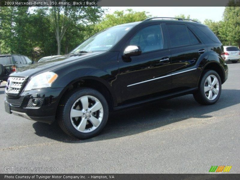 Black / Black 2009 Mercedes-Benz ML 350 4Matic