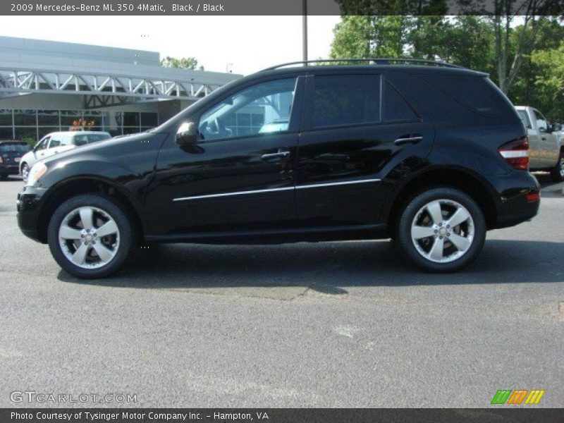 Black / Black 2009 Mercedes-Benz ML 350 4Matic