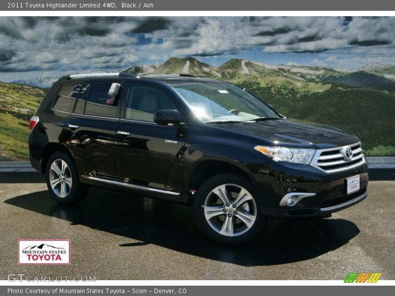 Black / Ash 2011 Toyota Highlander Limited 4WD