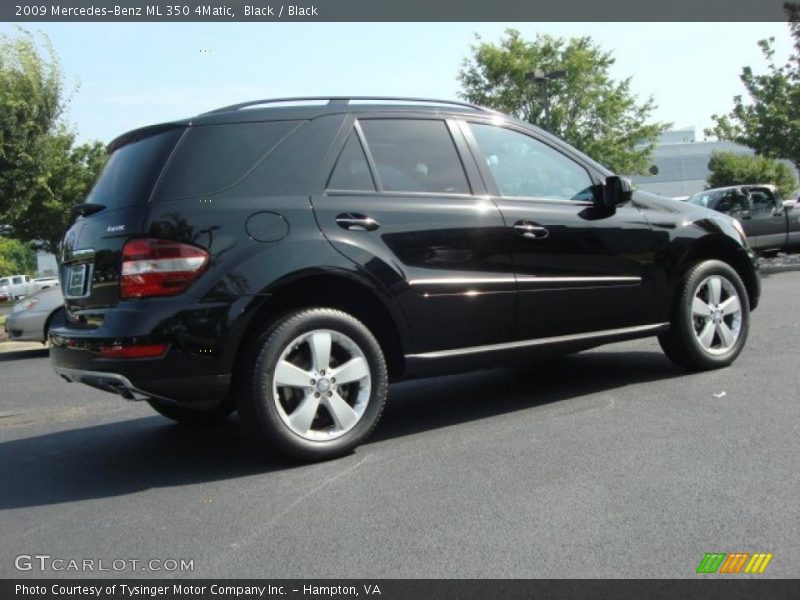 Black / Black 2009 Mercedes-Benz ML 350 4Matic
