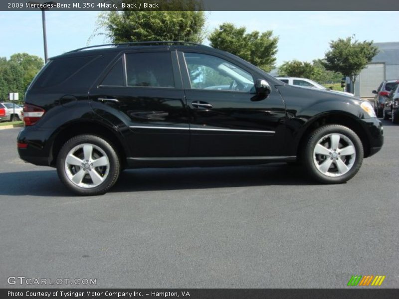 Black / Black 2009 Mercedes-Benz ML 350 4Matic