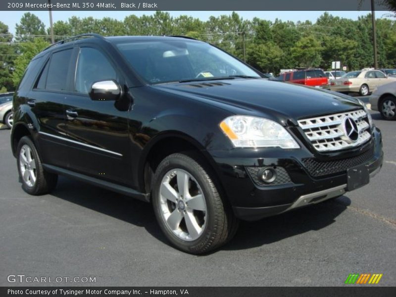 Black / Black 2009 Mercedes-Benz ML 350 4Matic