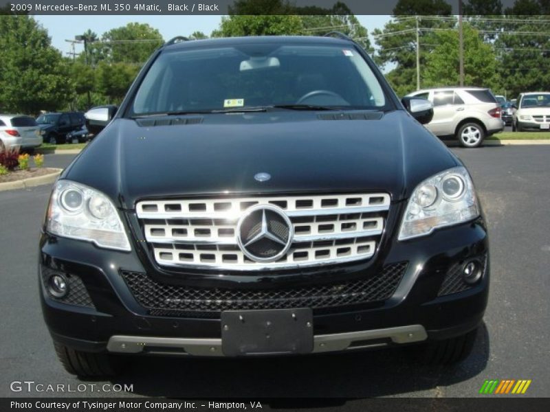 Black / Black 2009 Mercedes-Benz ML 350 4Matic