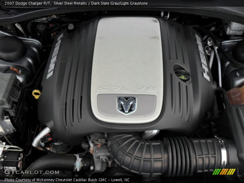 Silver Steel Metallic / Dark Slate Gray/Light Graystone 2007 Dodge Charger R/T