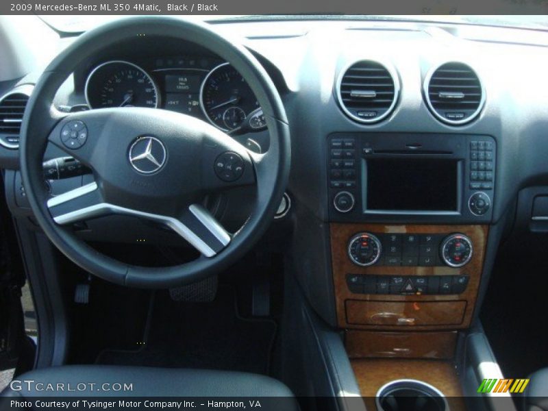 Black / Black 2009 Mercedes-Benz ML 350 4Matic