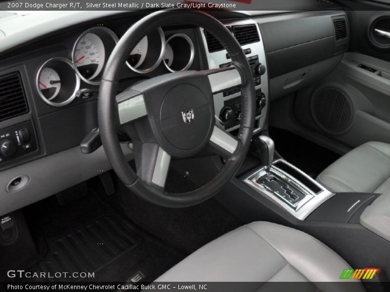 Silver Steel Metallic / Dark Slate Gray/Light Graystone 2007 Dodge Charger R/T