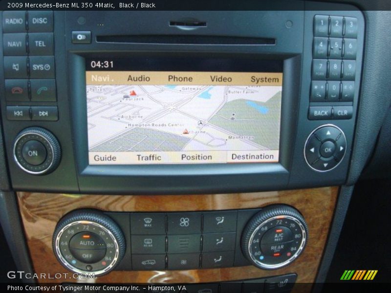 Black / Black 2009 Mercedes-Benz ML 350 4Matic