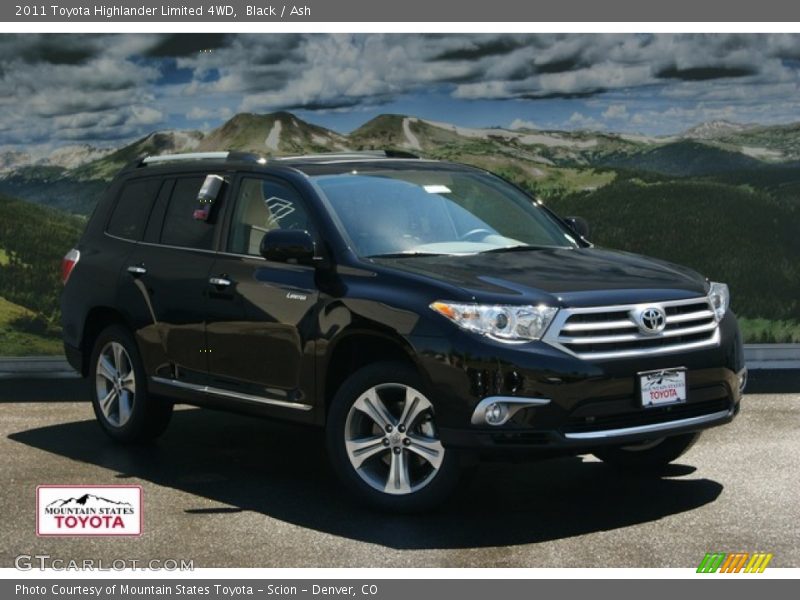 Black / Ash 2011 Toyota Highlander Limited 4WD
