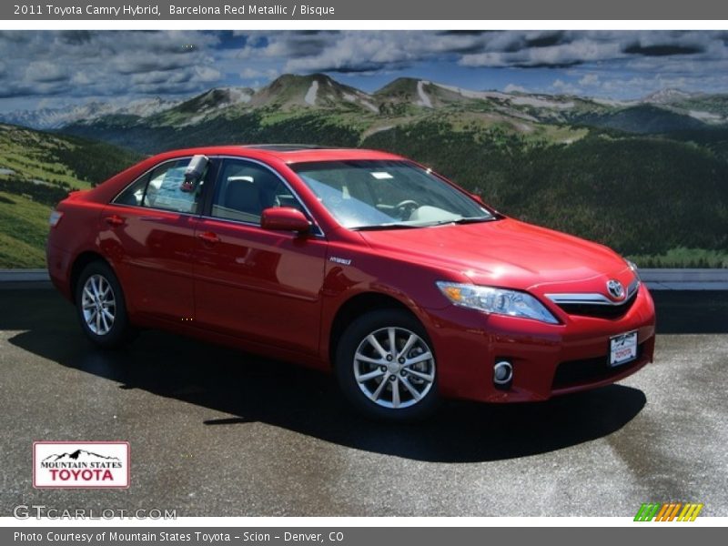 Barcelona Red Metallic / Bisque 2011 Toyota Camry Hybrid