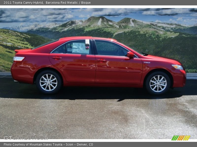  2011 Camry Hybrid Barcelona Red Metallic