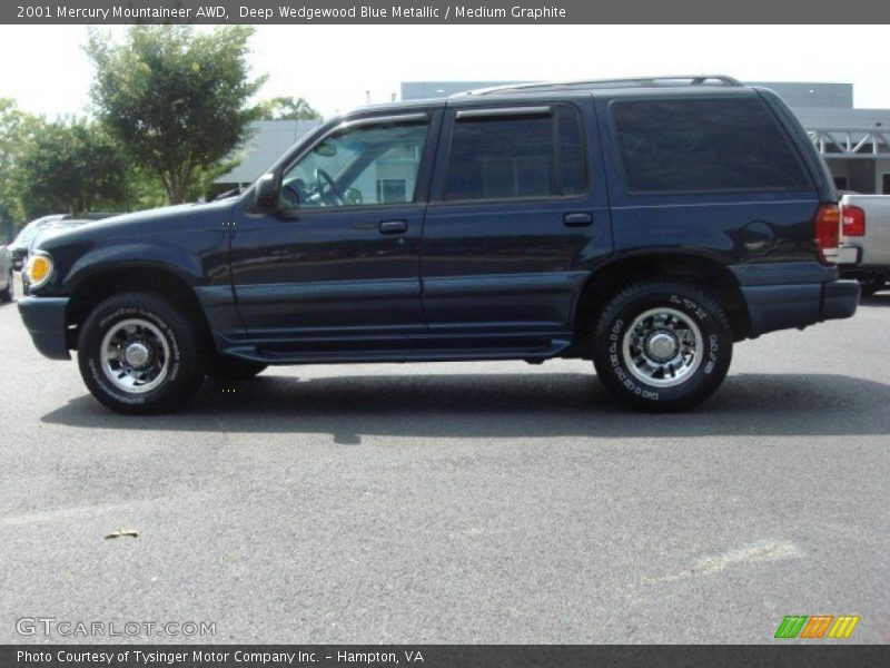 Deep Wedgewood Blue Metallic / Medium Graphite 2001 Mercury Mountaineer AWD