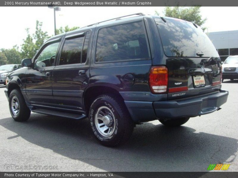 Deep Wedgewood Blue Metallic / Medium Graphite 2001 Mercury Mountaineer AWD