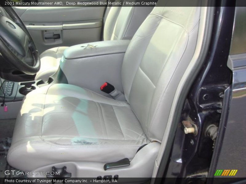 Deep Wedgewood Blue Metallic / Medium Graphite 2001 Mercury Mountaineer AWD