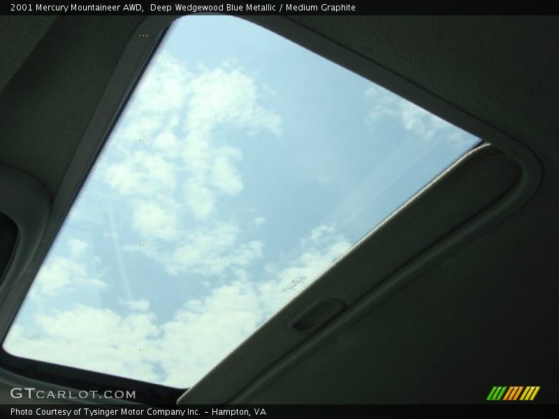 Deep Wedgewood Blue Metallic / Medium Graphite 2001 Mercury Mountaineer AWD