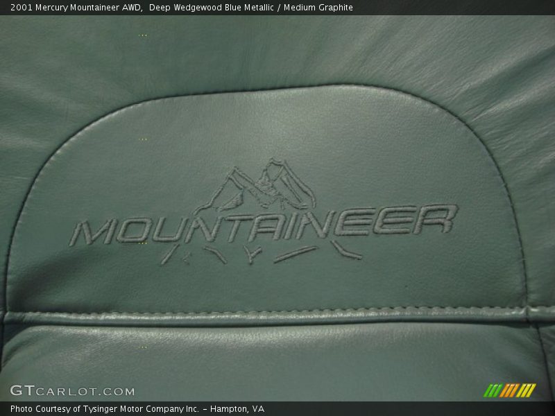 Deep Wedgewood Blue Metallic / Medium Graphite 2001 Mercury Mountaineer AWD