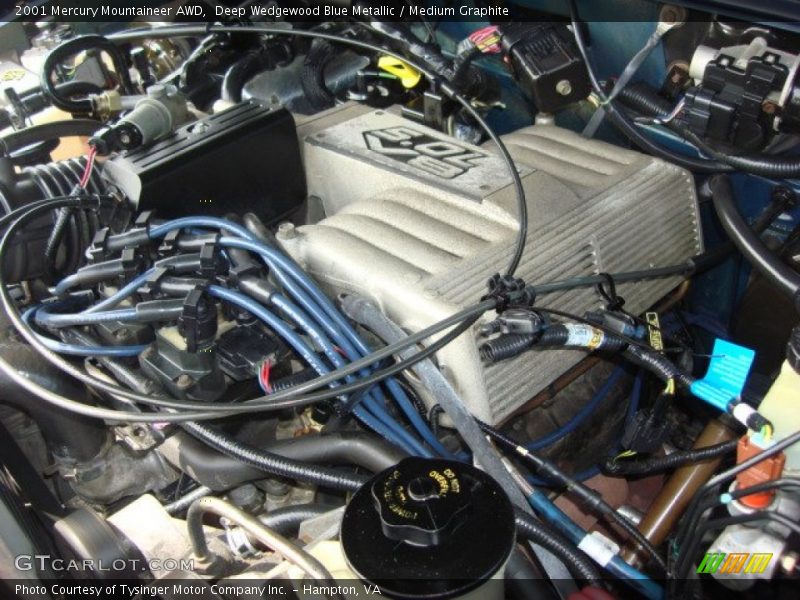 Deep Wedgewood Blue Metallic / Medium Graphite 2001 Mercury Mountaineer AWD