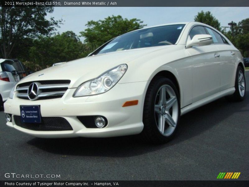 Diamond White Metallic / Ash 2011 Mercedes-Benz CLS 550