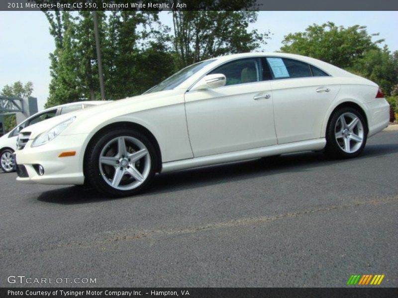 Diamond White Metallic / Ash 2011 Mercedes-Benz CLS 550