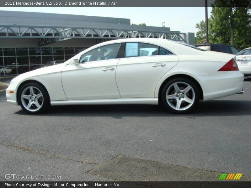 Diamond White Metallic / Ash 2011 Mercedes-Benz CLS 550