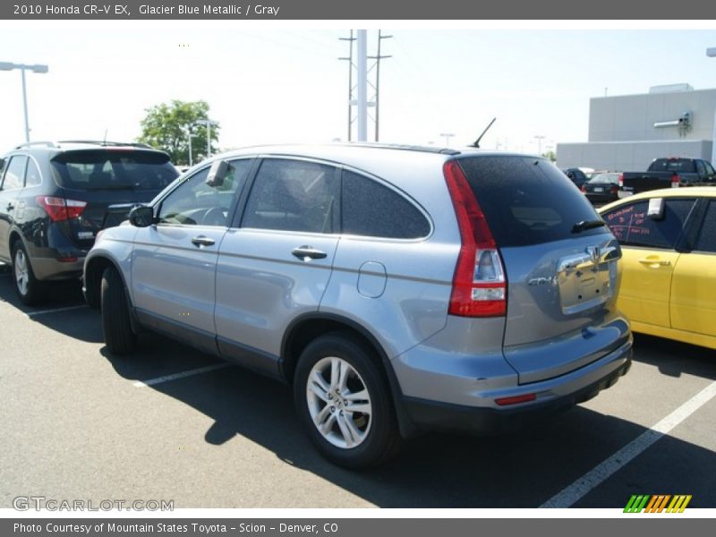 Glacier Blue Metallic / Gray 2010 Honda CR-V EX