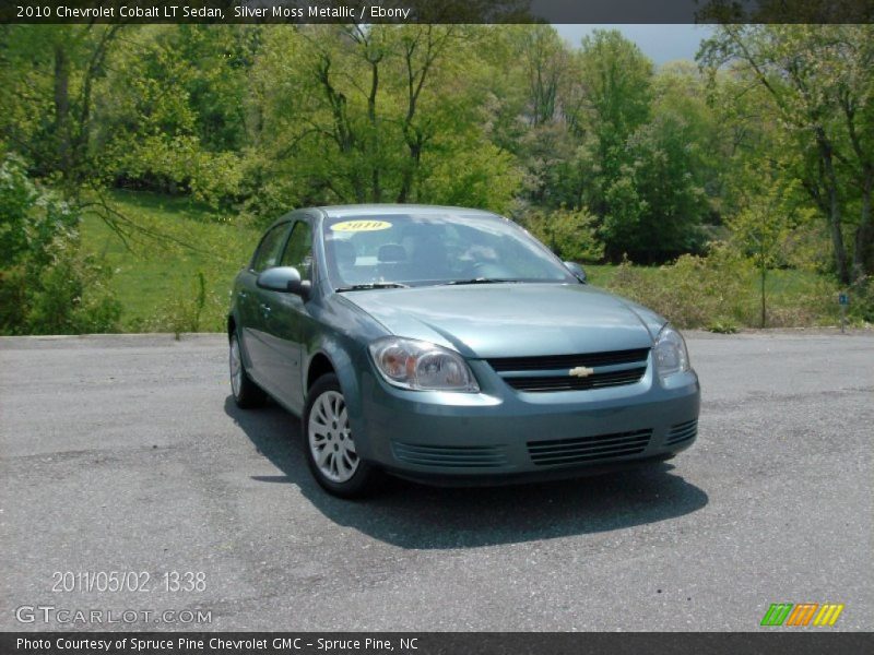 Silver Moss Metallic / Ebony 2010 Chevrolet Cobalt LT Sedan