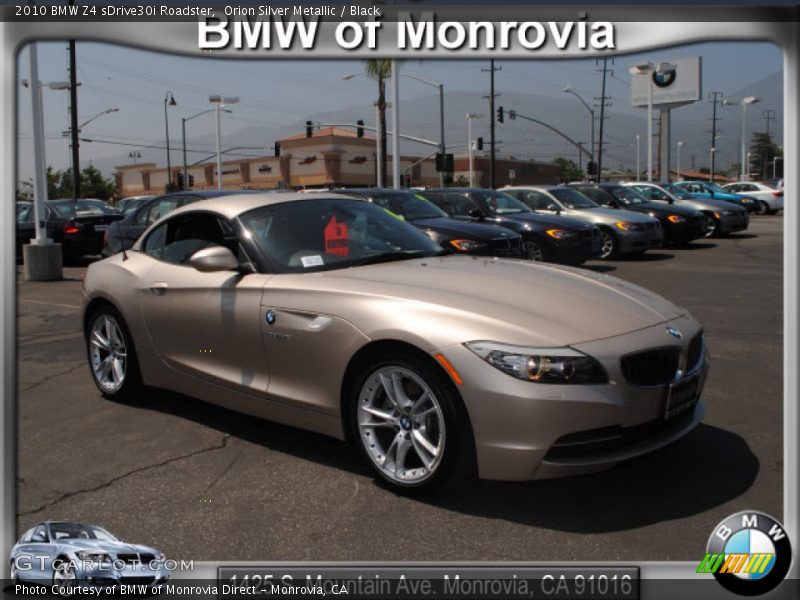 Orion Silver Metallic / Black 2010 BMW Z4 sDrive30i Roadster