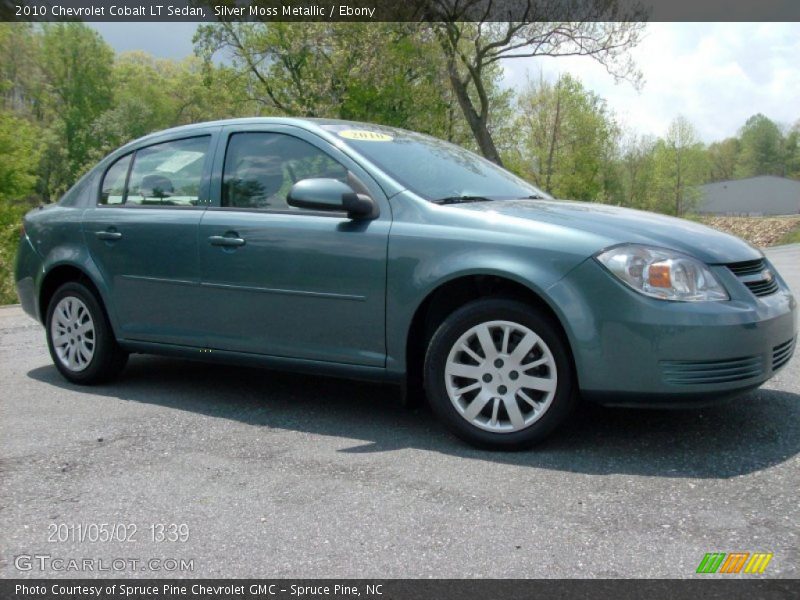 Silver Moss Metallic / Ebony 2010 Chevrolet Cobalt LT Sedan