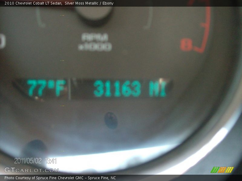 Silver Moss Metallic / Ebony 2010 Chevrolet Cobalt LT Sedan