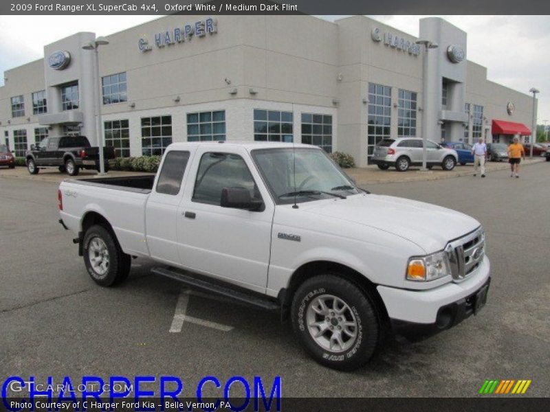Oxford White / Medium Dark Flint 2009 Ford Ranger XL SuperCab 4x4
