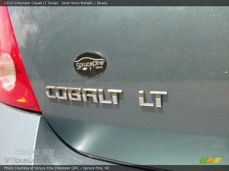 Silver Moss Metallic / Ebony 2010 Chevrolet Cobalt LT Sedan