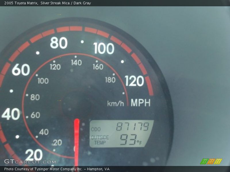 Silver Streak Mica / Dark Gray 2005 Toyota Matrix