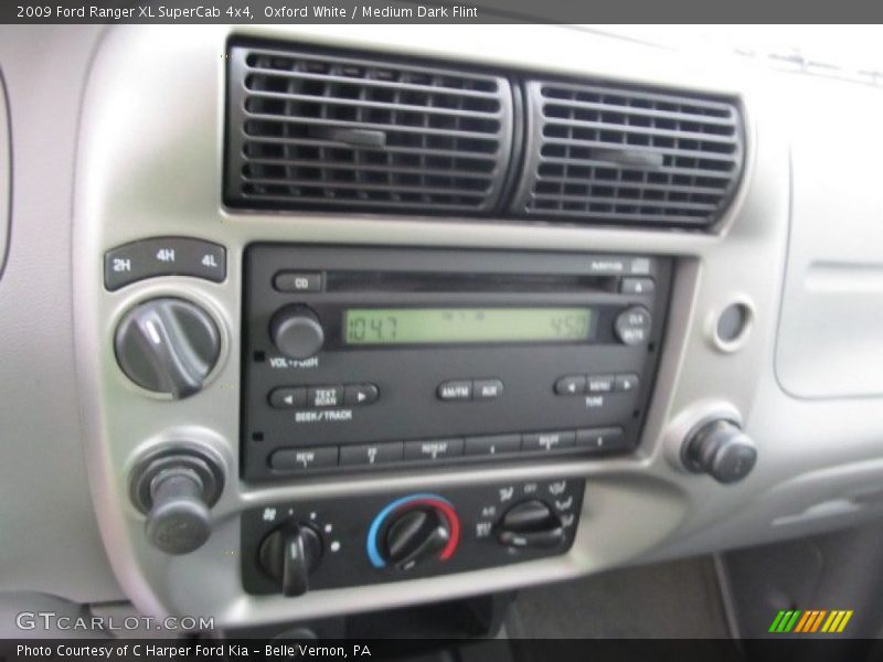 Oxford White / Medium Dark Flint 2009 Ford Ranger XL SuperCab 4x4