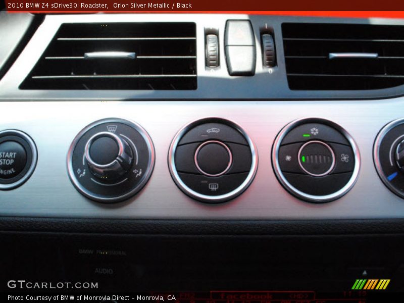 Controls of 2010 Z4 sDrive30i Roadster