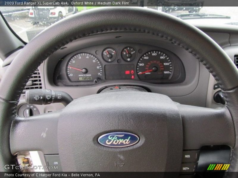Oxford White / Medium Dark Flint 2009 Ford Ranger XL SuperCab 4x4