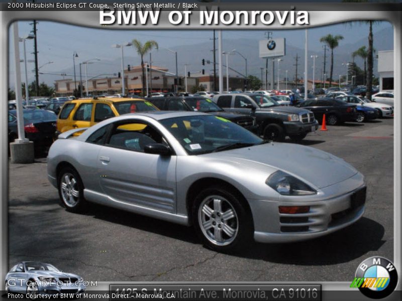 Sterling Silver Metallic / Black 2000 Mitsubishi Eclipse GT Coupe