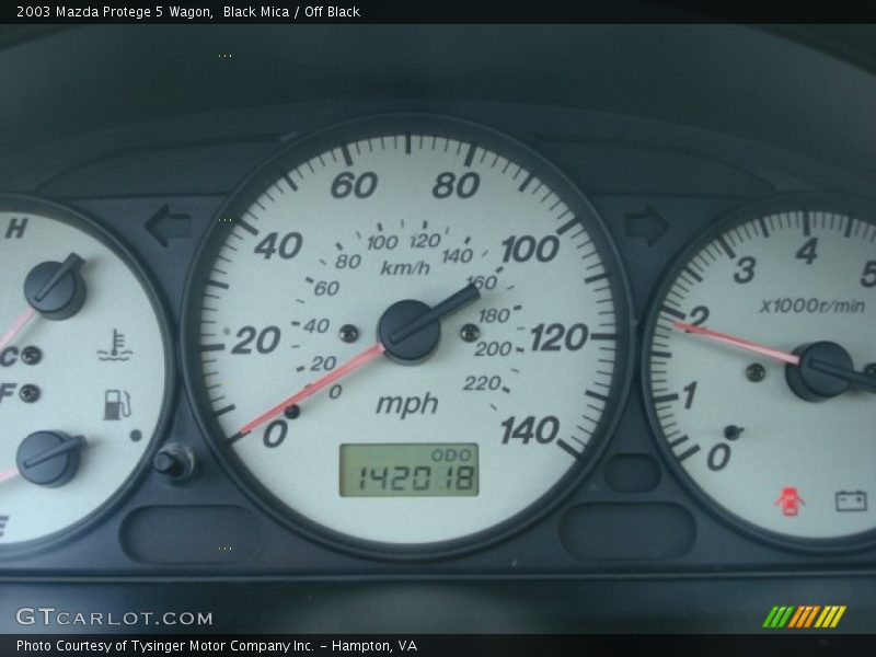 Black Mica / Off Black 2003 Mazda Protege 5 Wagon
