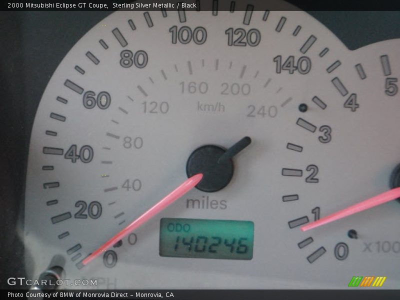 Sterling Silver Metallic / Black 2000 Mitsubishi Eclipse GT Coupe