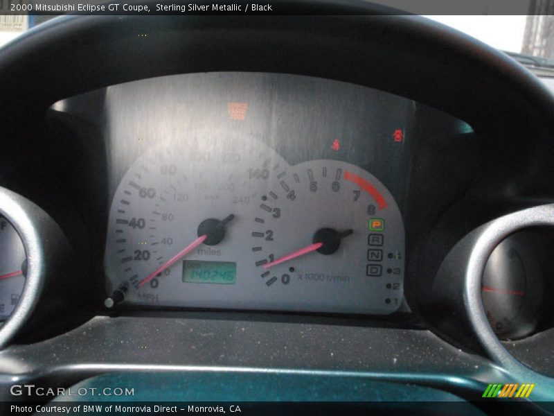 Sterling Silver Metallic / Black 2000 Mitsubishi Eclipse GT Coupe