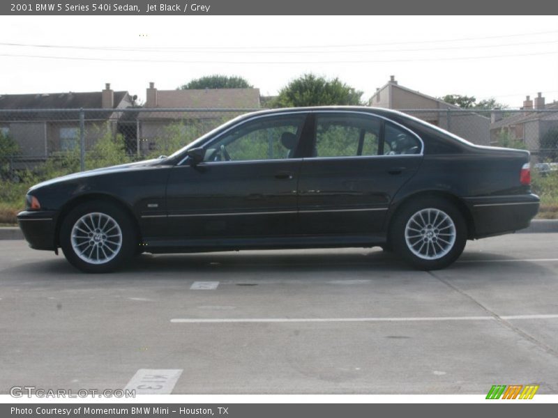 Jet Black / Grey 2001 BMW 5 Series 540i Sedan