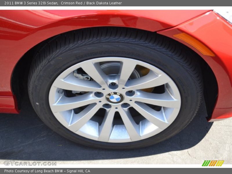 Crimson Red / Black Dakota Leather 2011 BMW 3 Series 328i Sedan