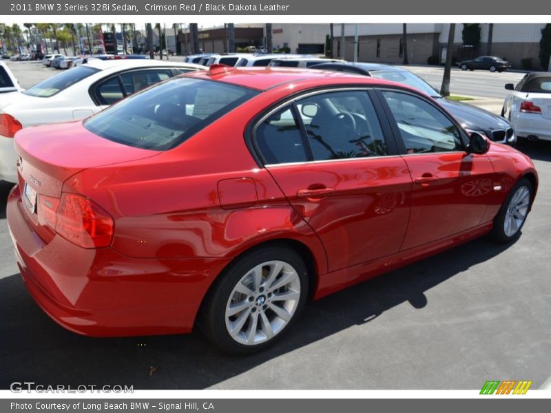 Crimson Red / Black Dakota Leather 2011 BMW 3 Series 328i Sedan