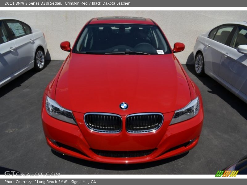 Crimson Red / Black Dakota Leather 2011 BMW 3 Series 328i Sedan