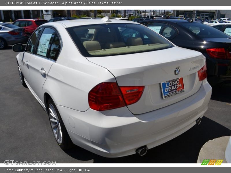 Alpine White / Beige Dakota Leather 2011 BMW 3 Series 335d Sedan