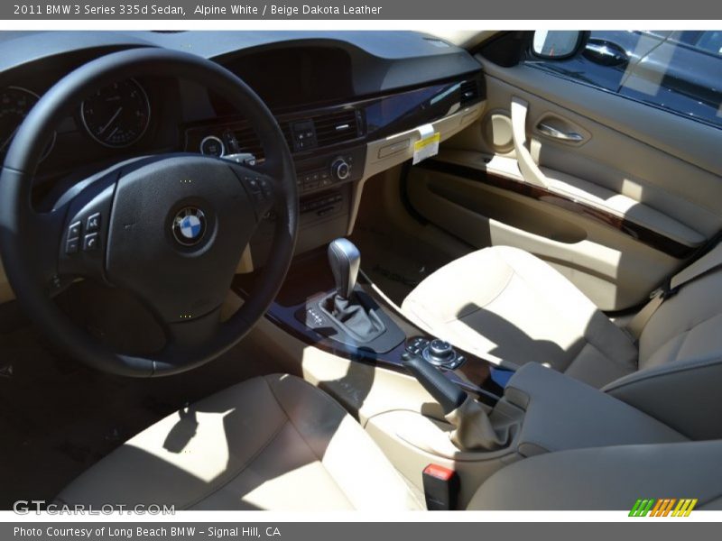 Alpine White / Beige Dakota Leather 2011 BMW 3 Series 335d Sedan