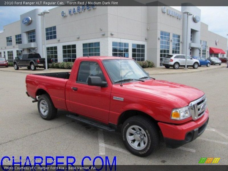 Torch Red / Medium Dark Flint 2010 Ford Ranger XLT Regular Cab