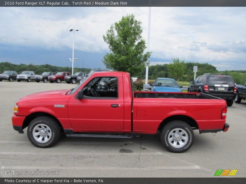 Torch Red / Medium Dark Flint 2010 Ford Ranger XLT Regular Cab
