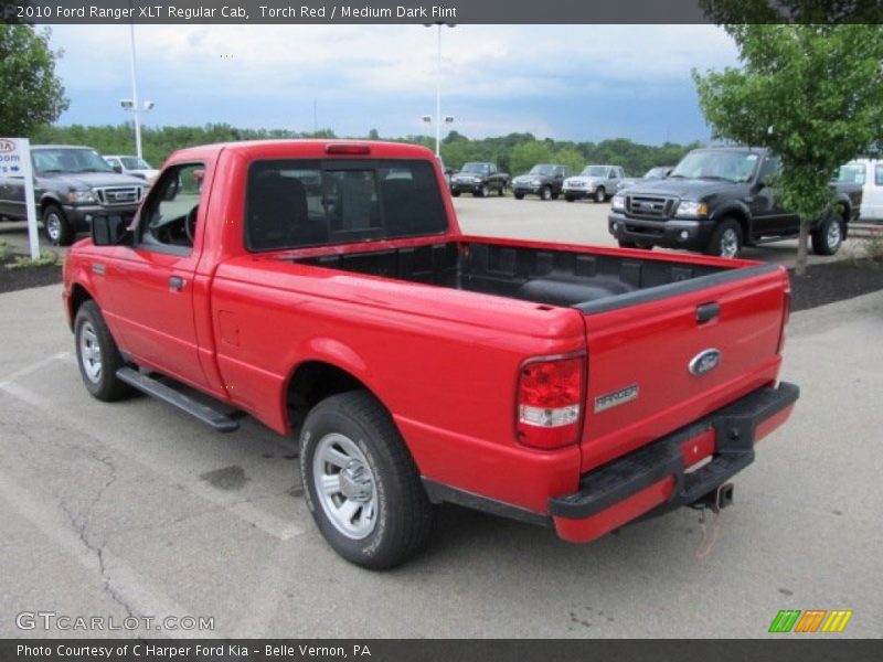 Torch Red / Medium Dark Flint 2010 Ford Ranger XLT Regular Cab